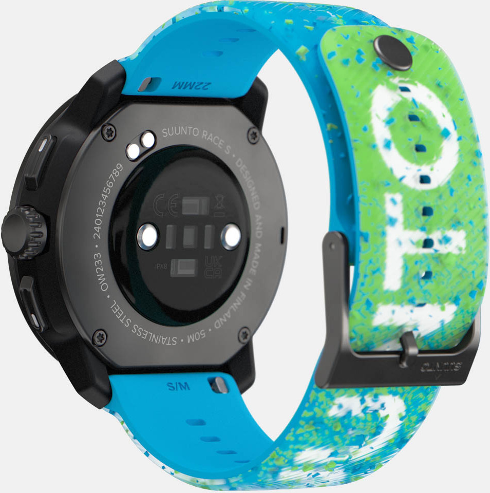 Suunto Race S -urheilukello, 45 mm, Power Blue