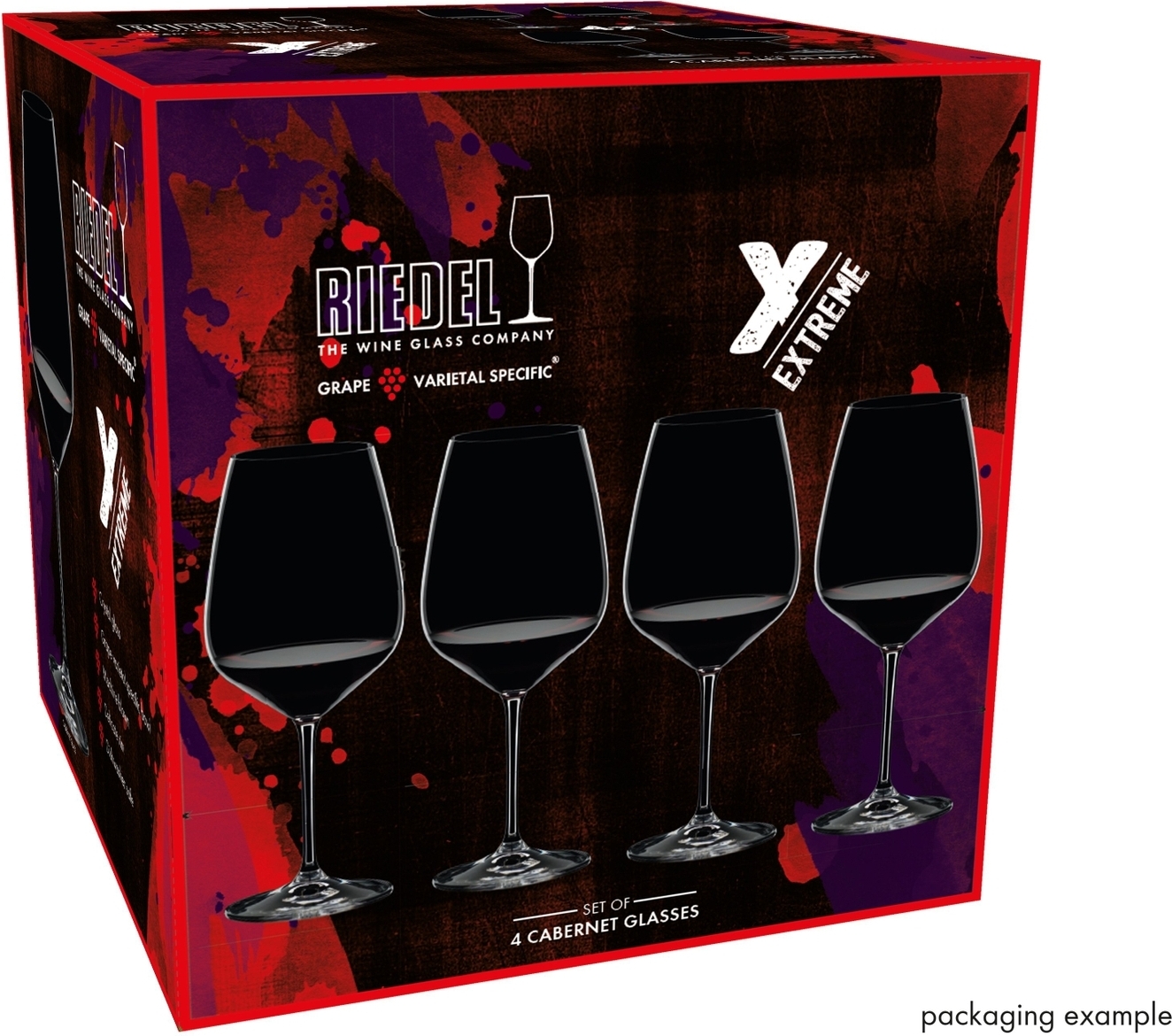 Riedel Extreme Cabernet viinilasi, kampanjapakkaus, 4 kpl