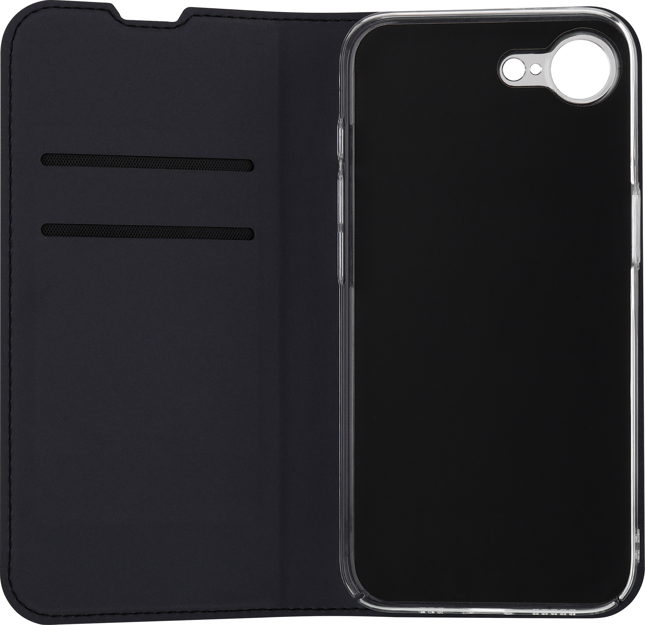 Fonekit Bookcase -suojakotelo, iPhone 16e, musta