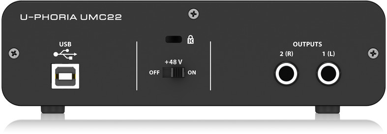 Behringer U-Phoria UMC22 -äänikortti USB-väylään