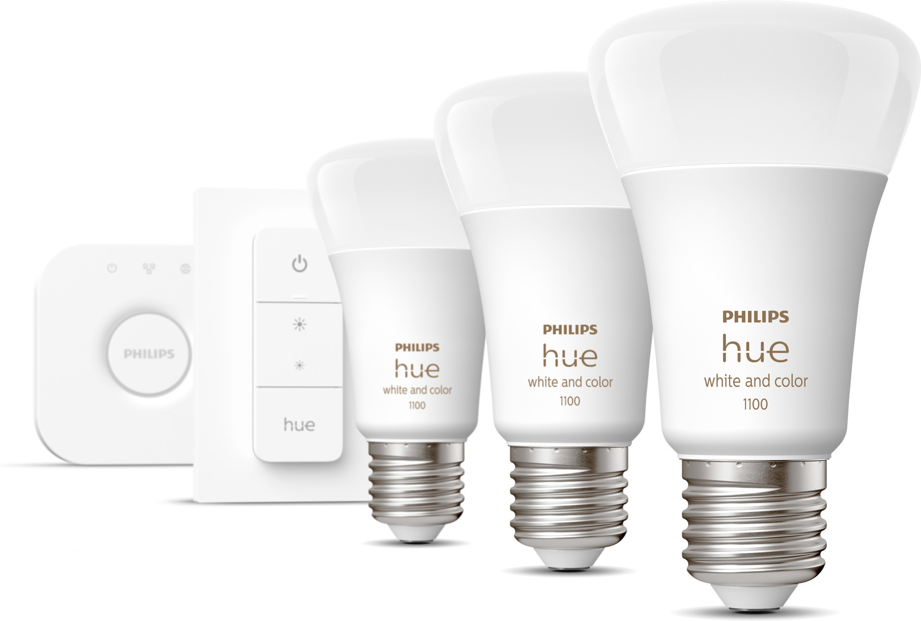 Philips Hue Starter kit -pakkaus, White and Color ambiance, E27