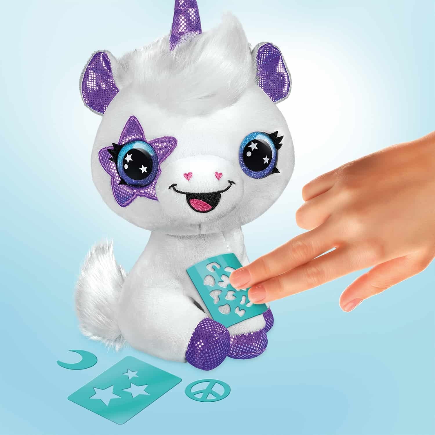 Airbrush Plush -pehmolelu, Unicorn