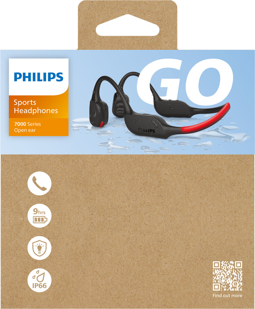 Philips A7607 -luujohdekuulokkeet, musta