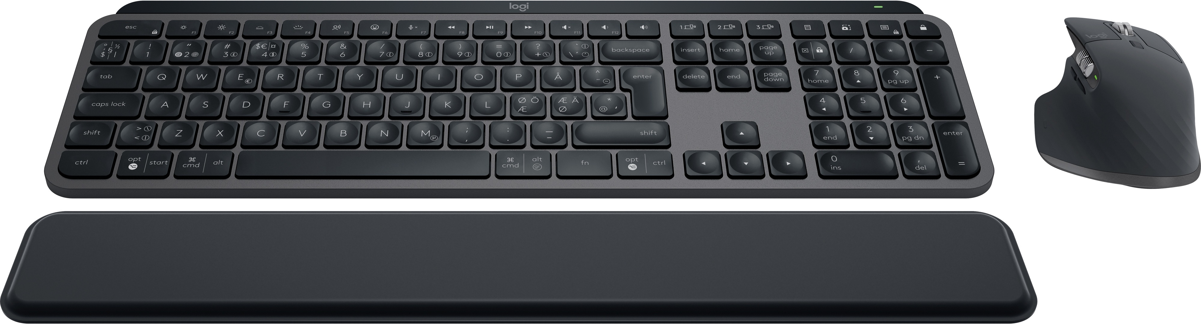 Logitech mx keys s combo n pp imist ja hiiri rannetuella