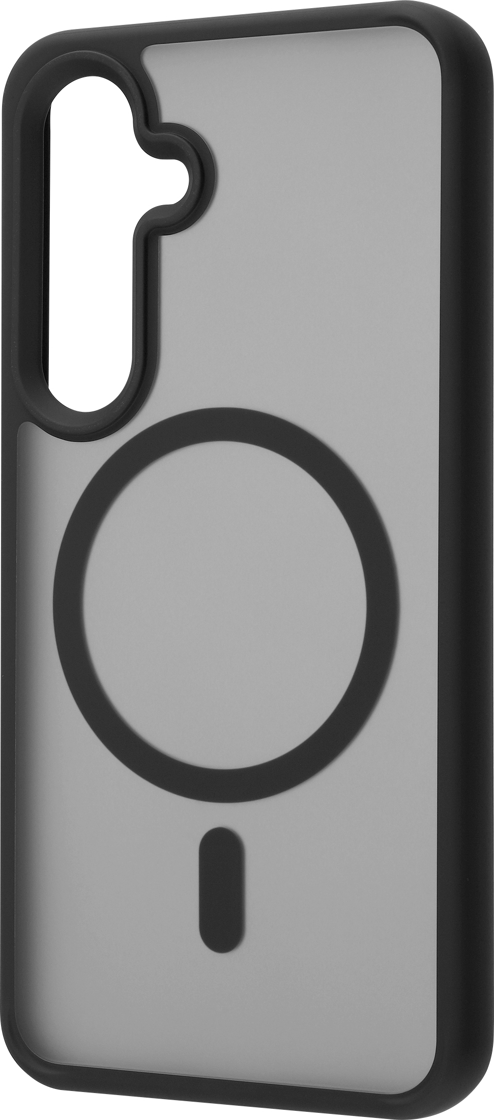 FoneKit Magneettinen Soft Touch -suojakuori, Samsung Galaxy S24, musta/harmaa