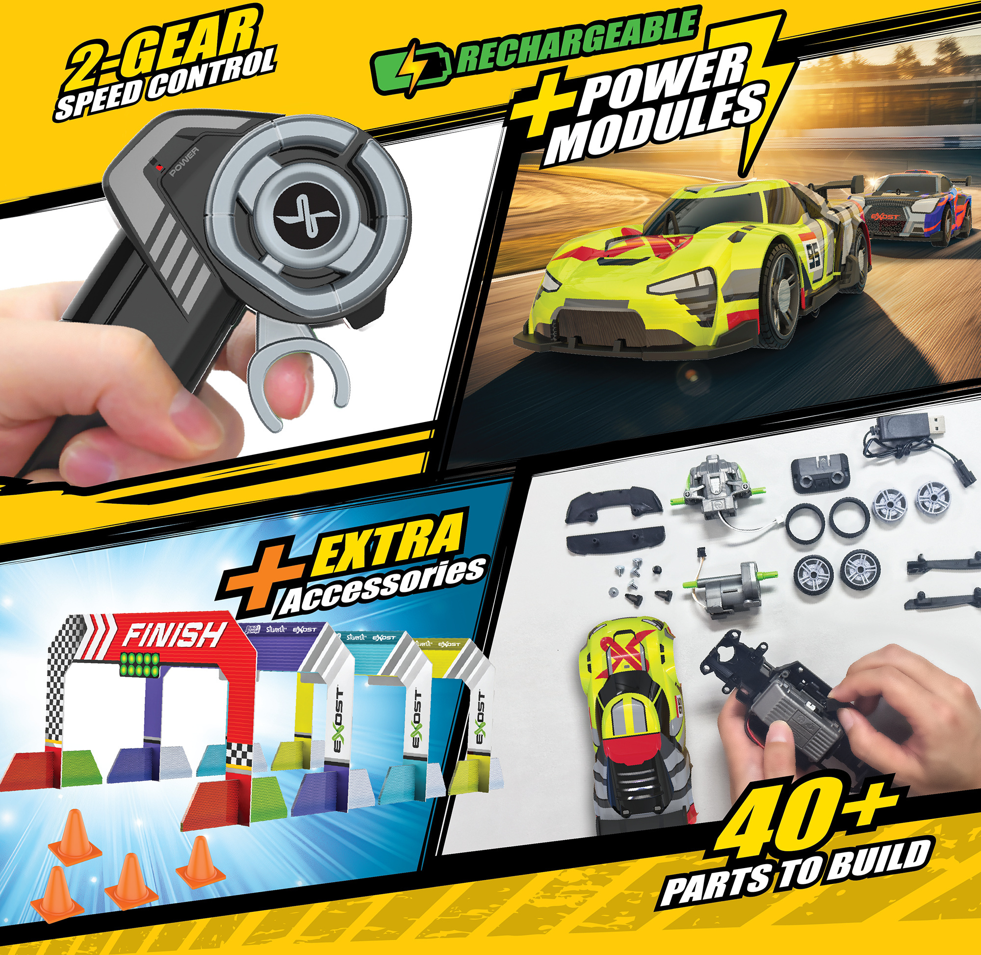 Exost Build 2 Drive - Duo Pack Race -rakennussetti