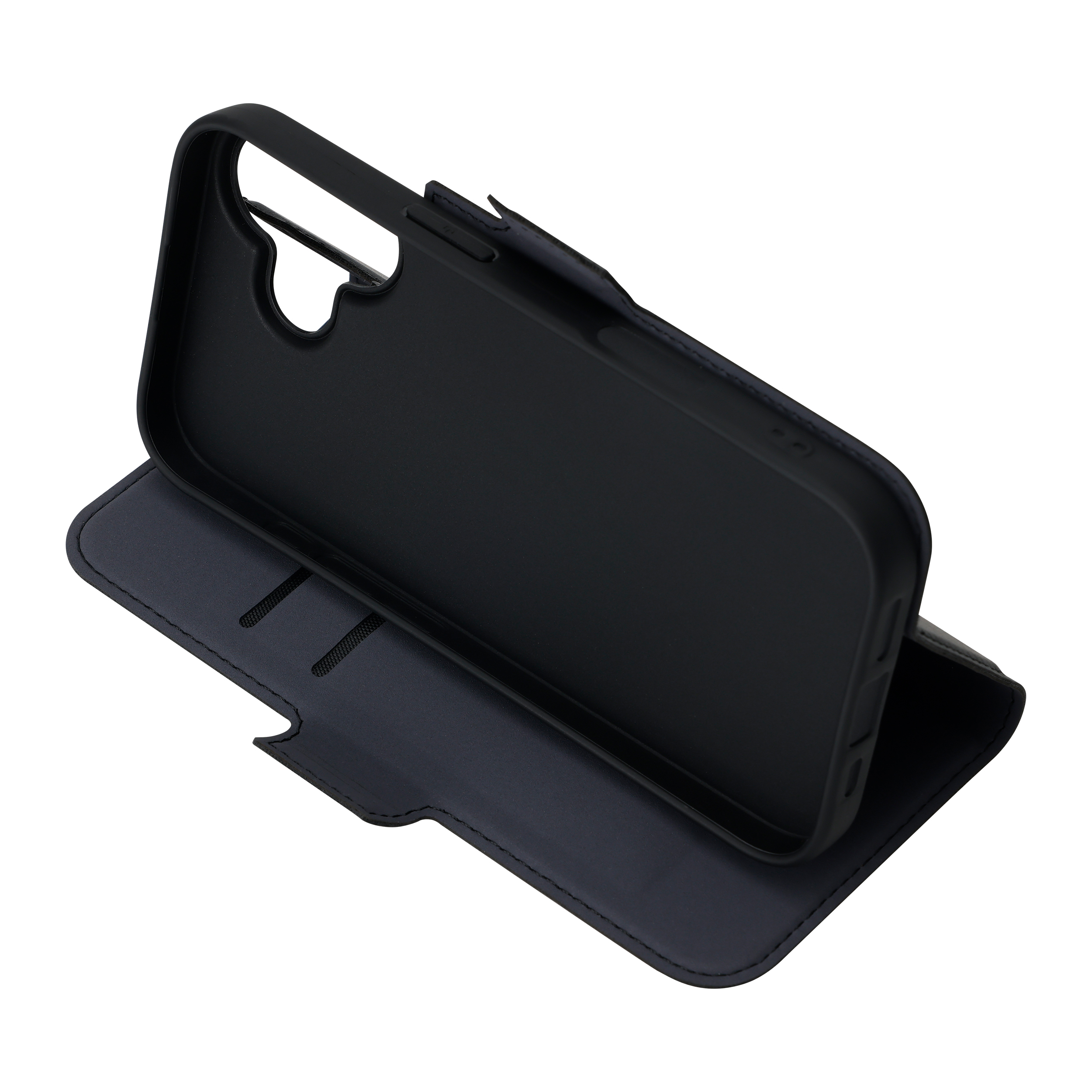 FoneKit MagSafe-yhteensopiva BookCase suojakotelo, iPhone 17, musta