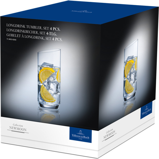 Villeroy & Boch NewMoon -longdrink-lasi, 4 kpl
