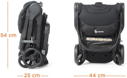 Ergobaby Metro+ -matkarattaat, Slate Grey