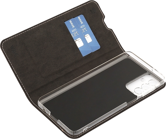 Wave BookCase -suojakotelo, Samsung Galaxy A13 5G / A04s, ruusukulta