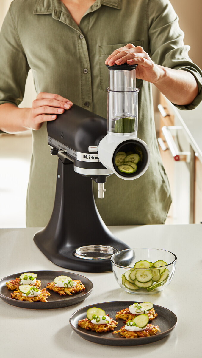 KitchenAid Fresh Prep 5KSMVSA -vihannesleikkuri ja -raastin yleiskoneisiin