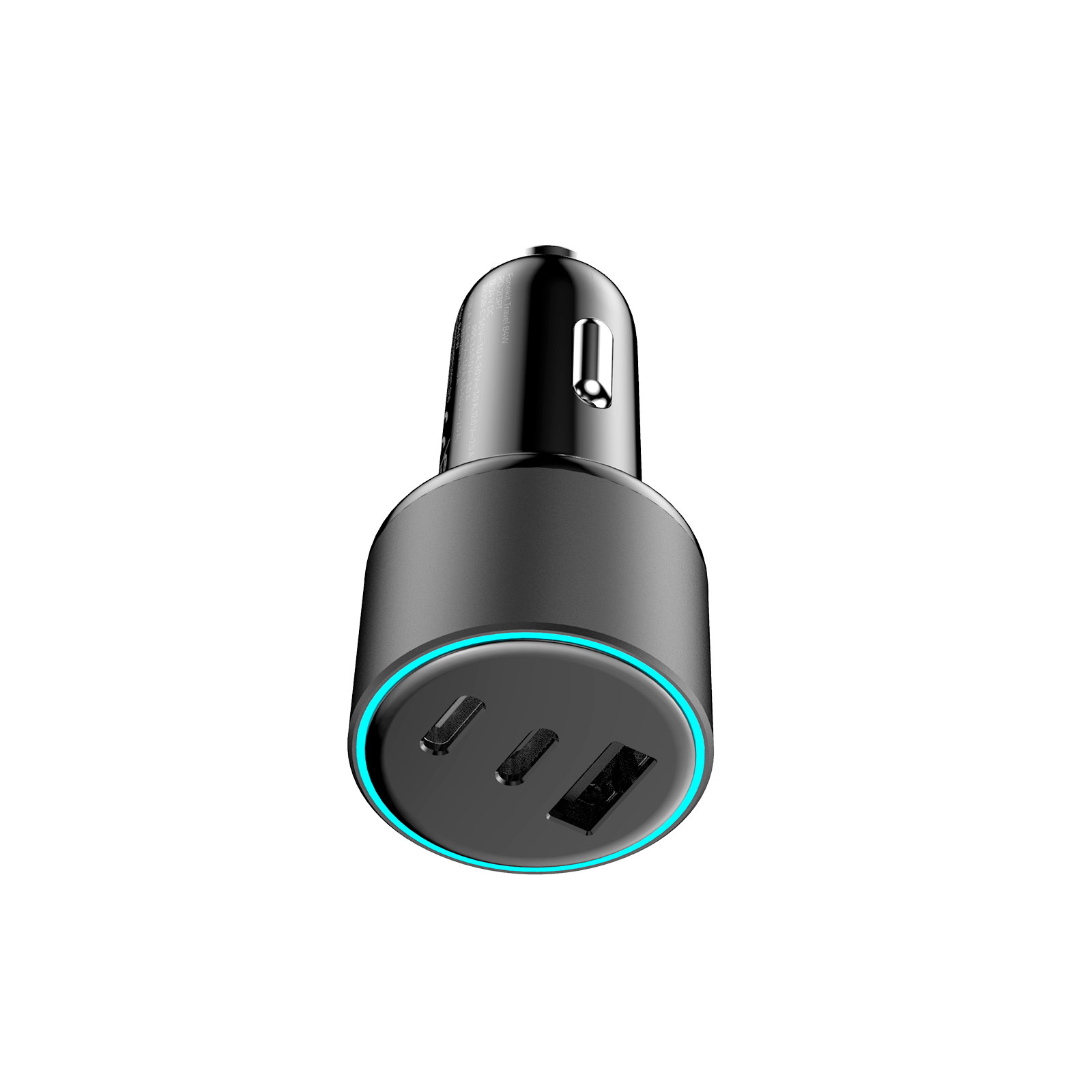 FoneKit GaN PD 65W -verkkovirtalaturi, USB-C + USB-C, musta