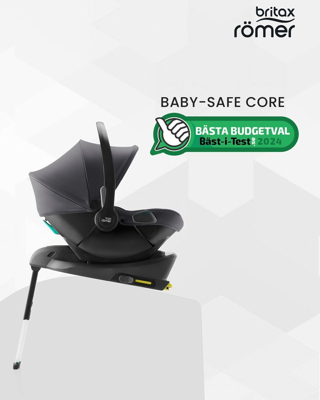 BRITAX RÖMER BABY-SAFE CORE -turvakaukalo, 40 - 83 cm, Frost Grey