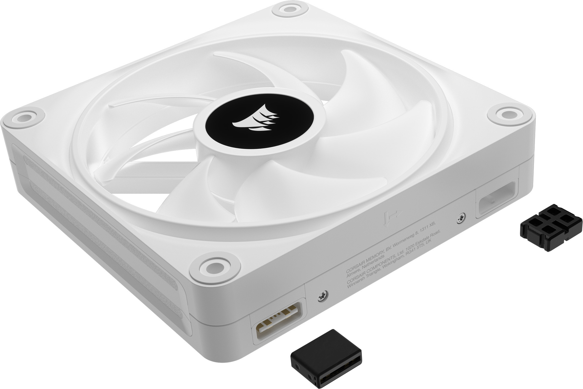 Corsair iCUE LINK QX120 RGB PWM -tuuletin, 120 mm, valkoinen, 3 kpl Starter Kit