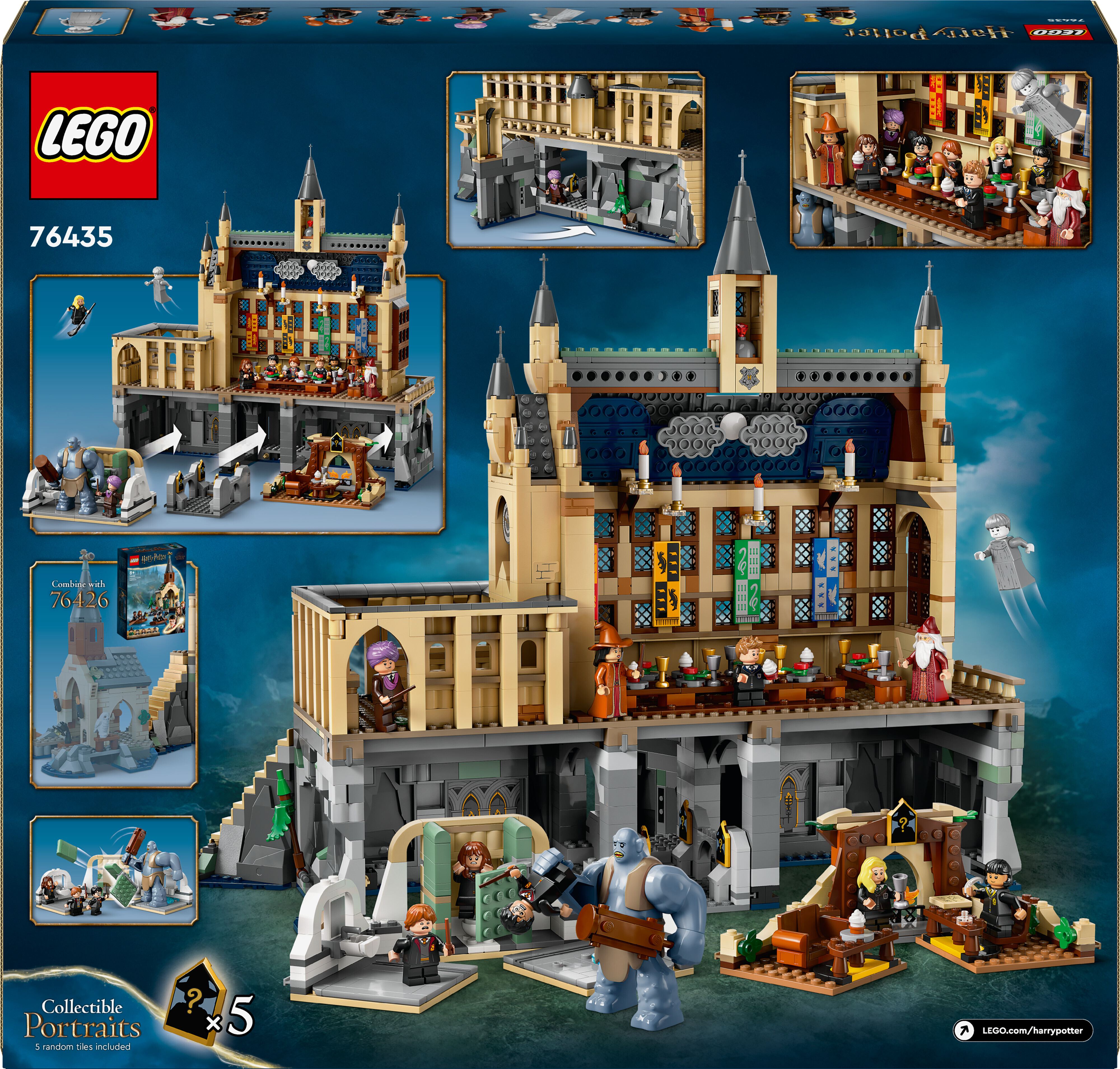 LEGO Harry Potter 76435 - Tylypahkan linna: Suuri sali