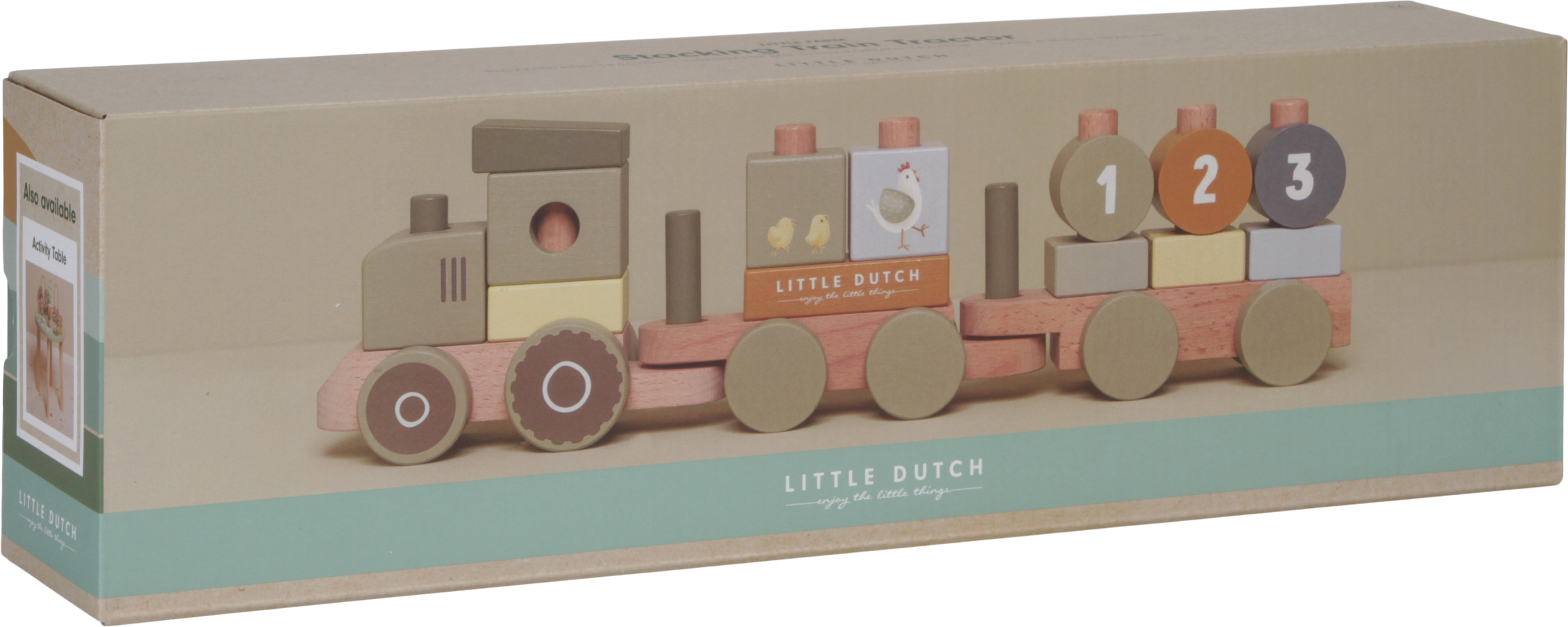 Little Dutch Little Farm -puujuna, pinottava traktori