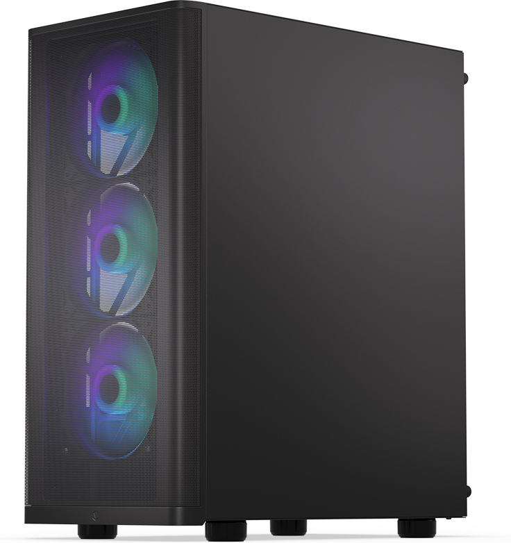 Endorfy Ventum 200 ARGB ATX-kotelo ikkunalla, musta