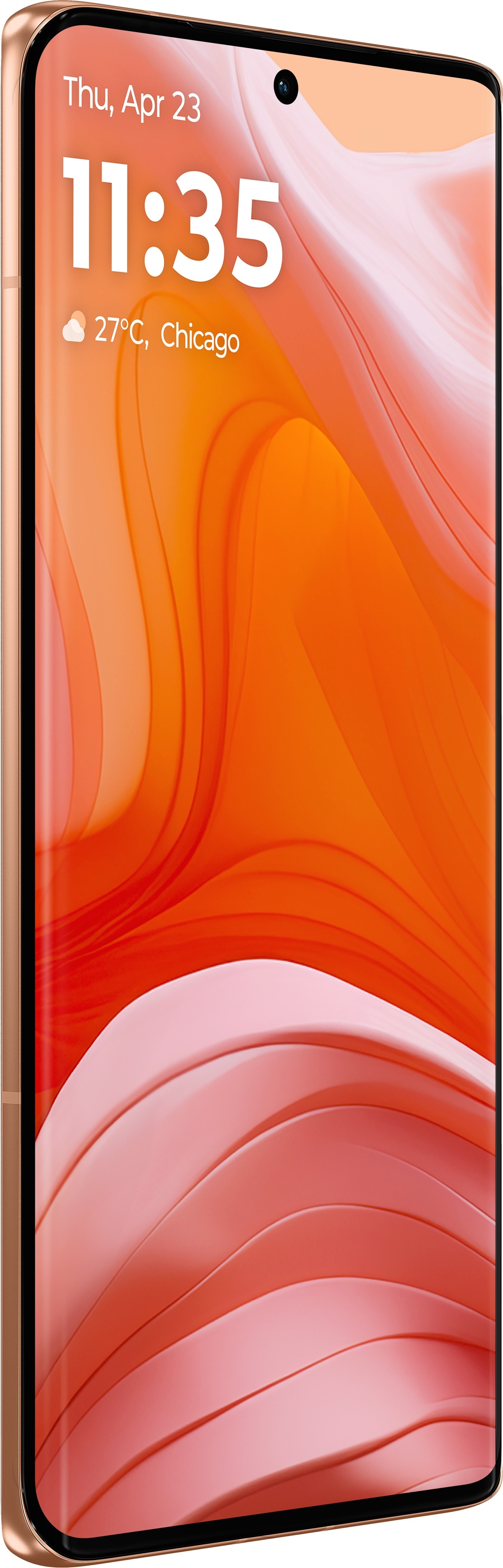 Motorola Edge 50 5G -puhelin, 512/12 Gt, Peach Fuzz