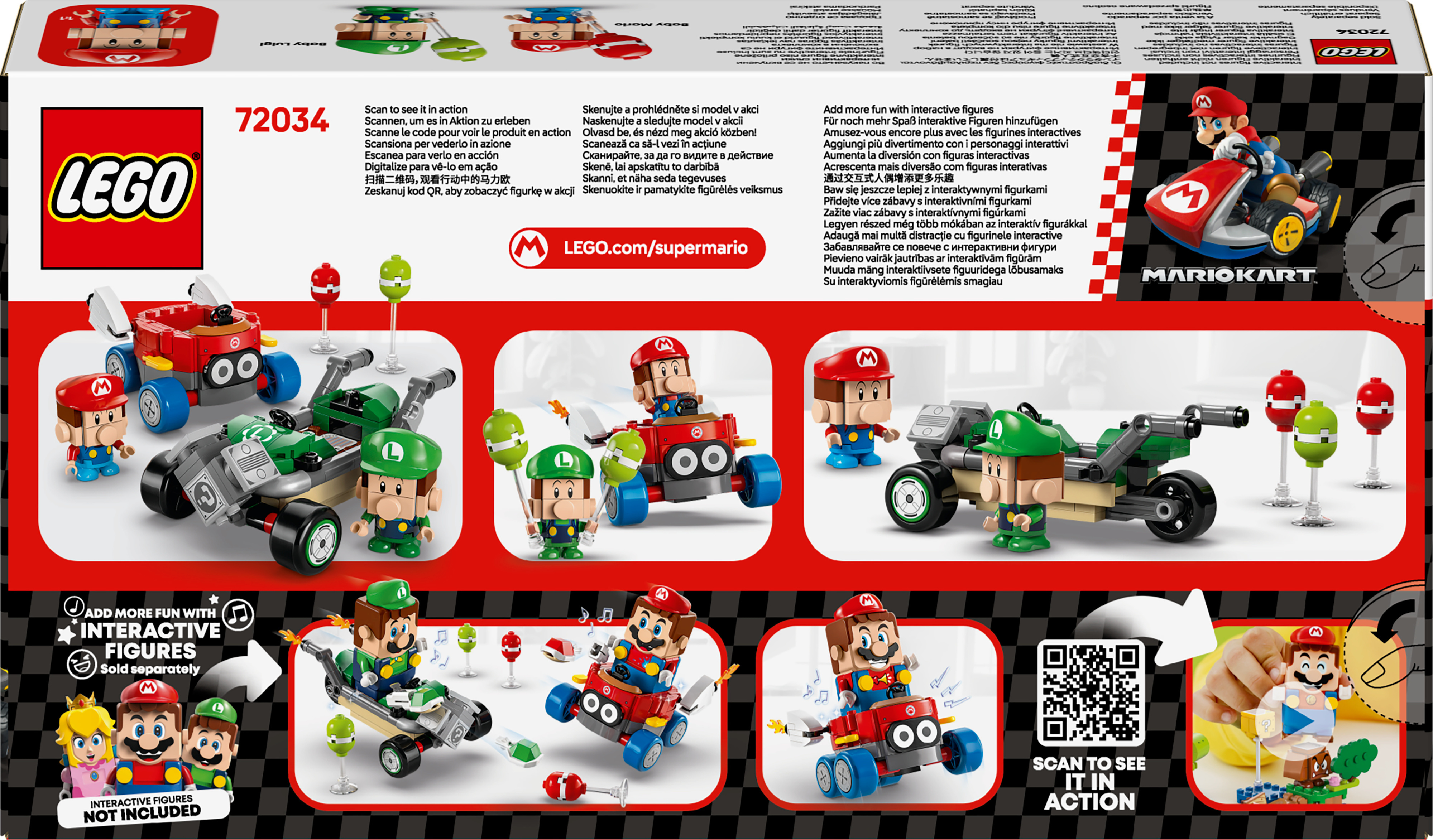 LEGO Super Mario 72034 – Mario Kart™ – Baby Mario vastaan Baby Luigi