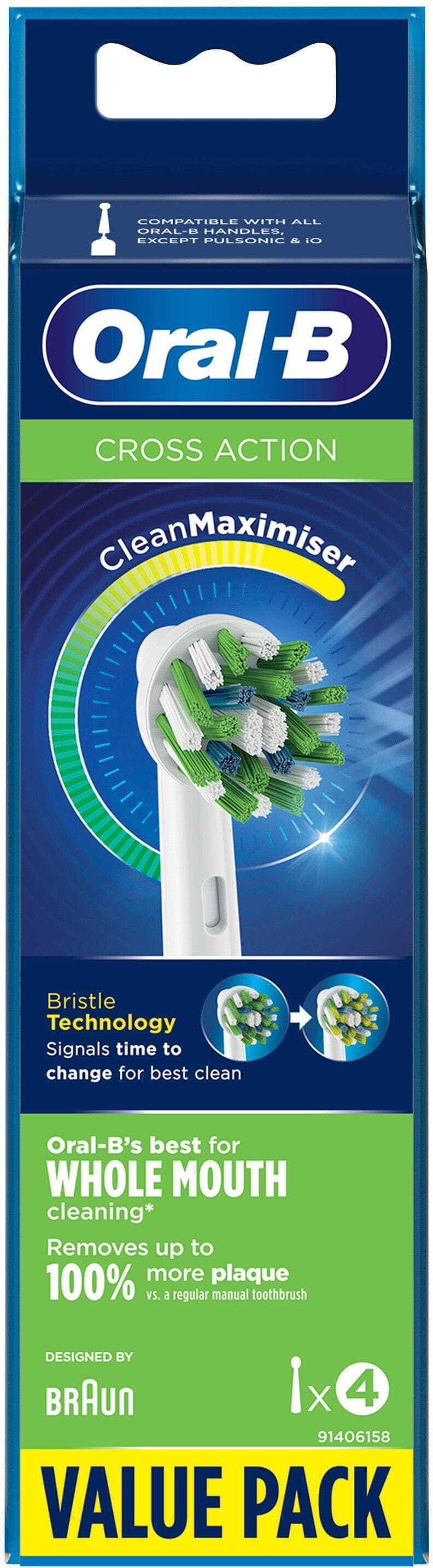 Oral-B CrossAction -vaihtoharja, 4 kpl