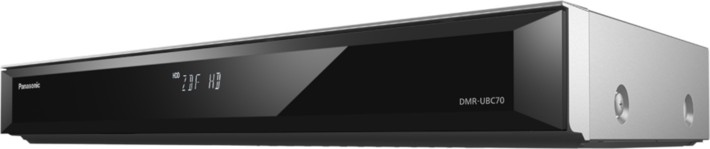 Panasonic DMR-UBC70EGS 4K UHD -skaalaava Blu-ray -soitin ja 500 Gt HD-digiboksi, hopea