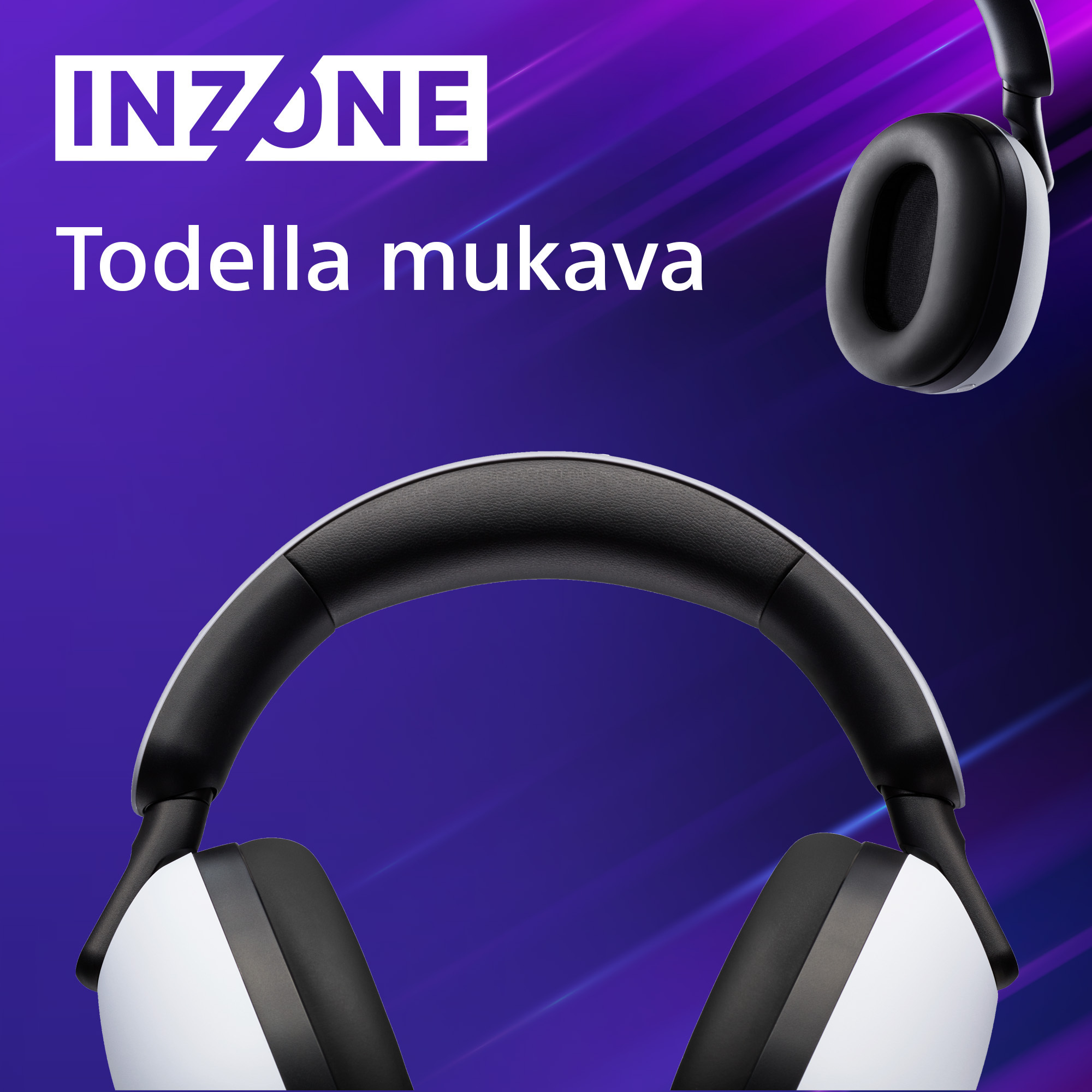 Sony INZONE H9 (WH-G900N) -langattomat pelikuulokkeet, valkoinen