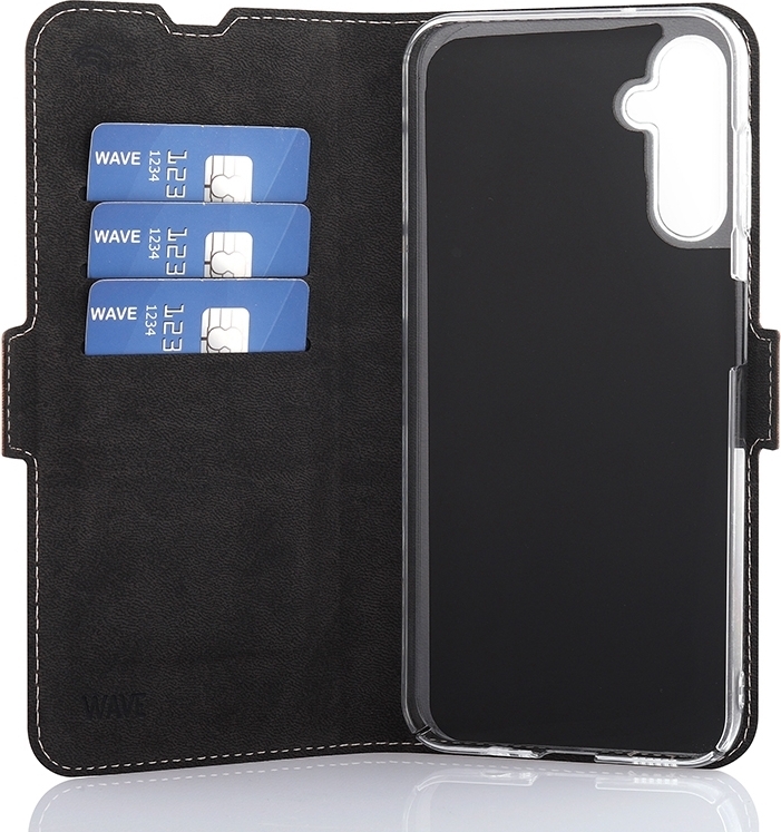 Wave BookCase -suojakotelo, Samsung Galaxy A14 5G, ruusukulta