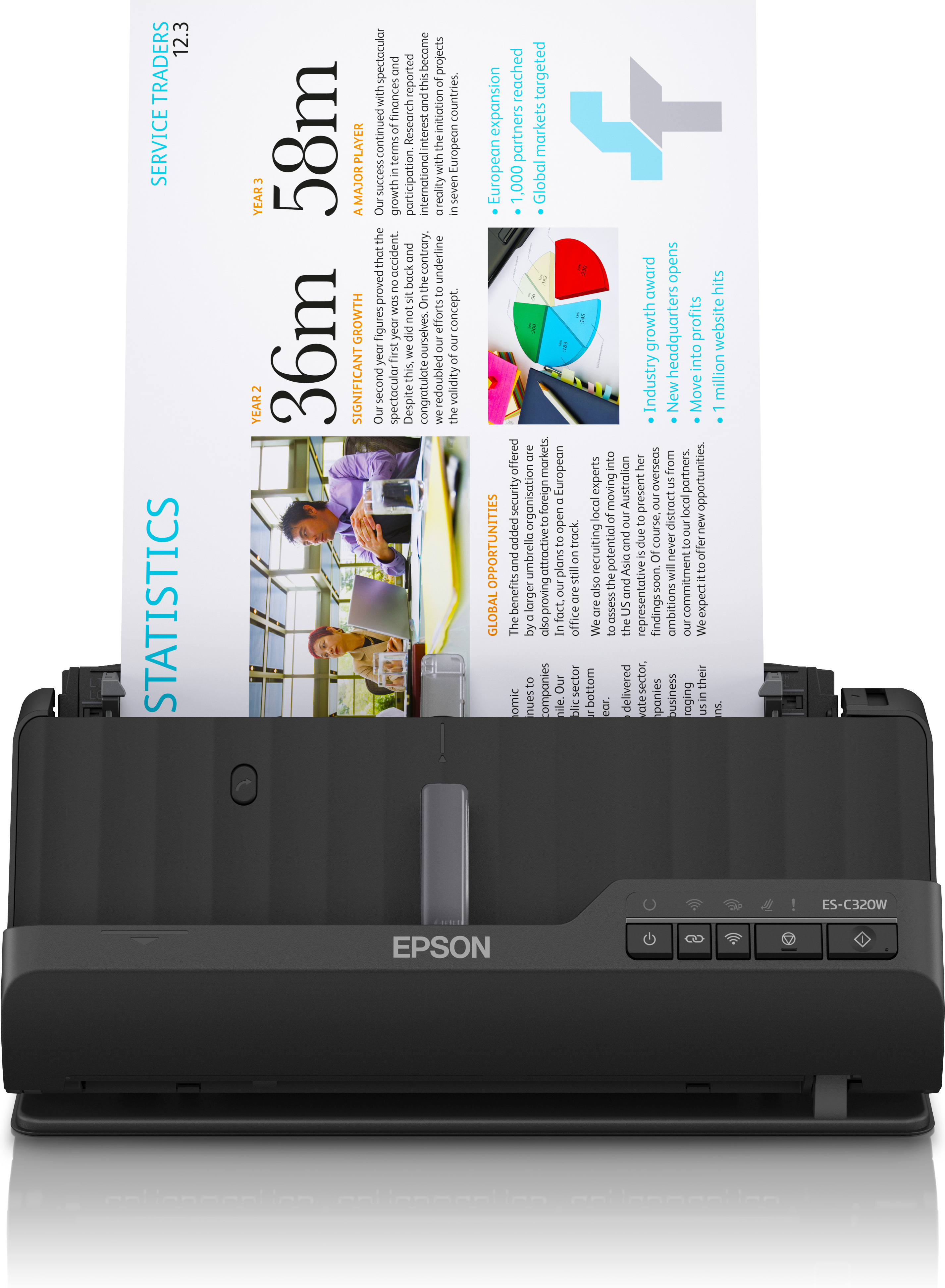 Epson WorkForce ES-320W -A4-skanneri, langaton