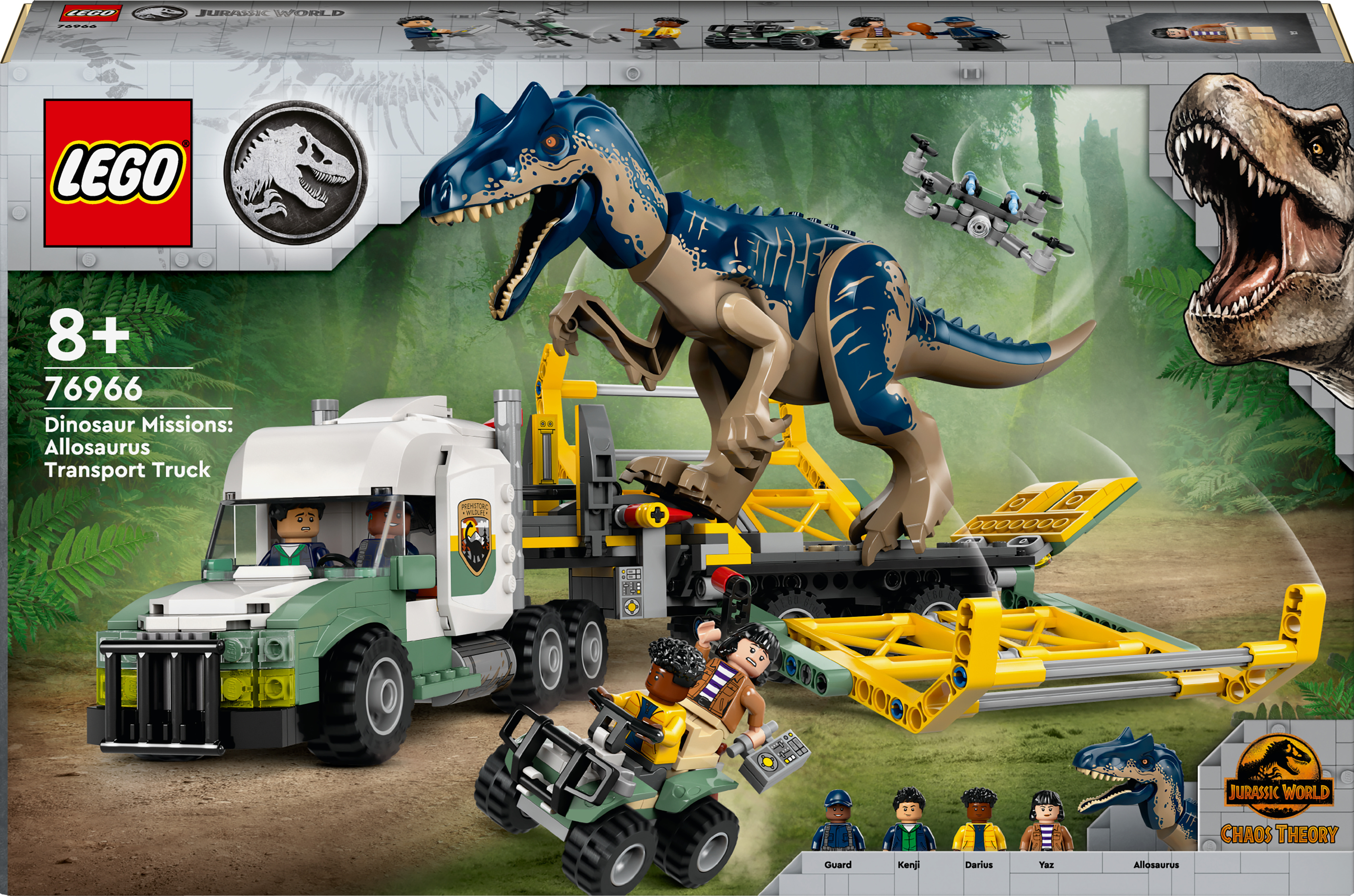 LEGO Jurassic World 76966 - Dinosaurus-operaatiot: Allosaurus-rekka – Verkkokauppa.com