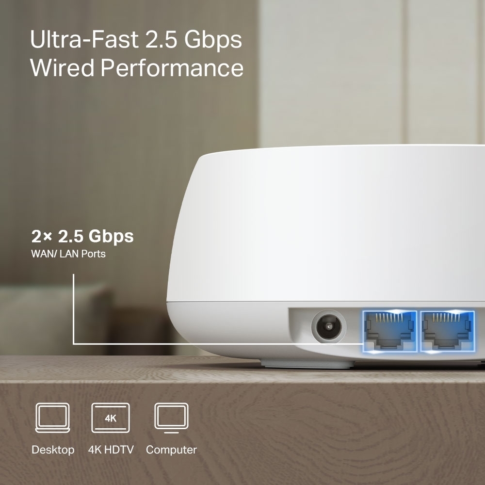 TP-LINK Deco BE25 Dual-Band WiFi 7 -Mesh-järjestelmä, 3-pack
