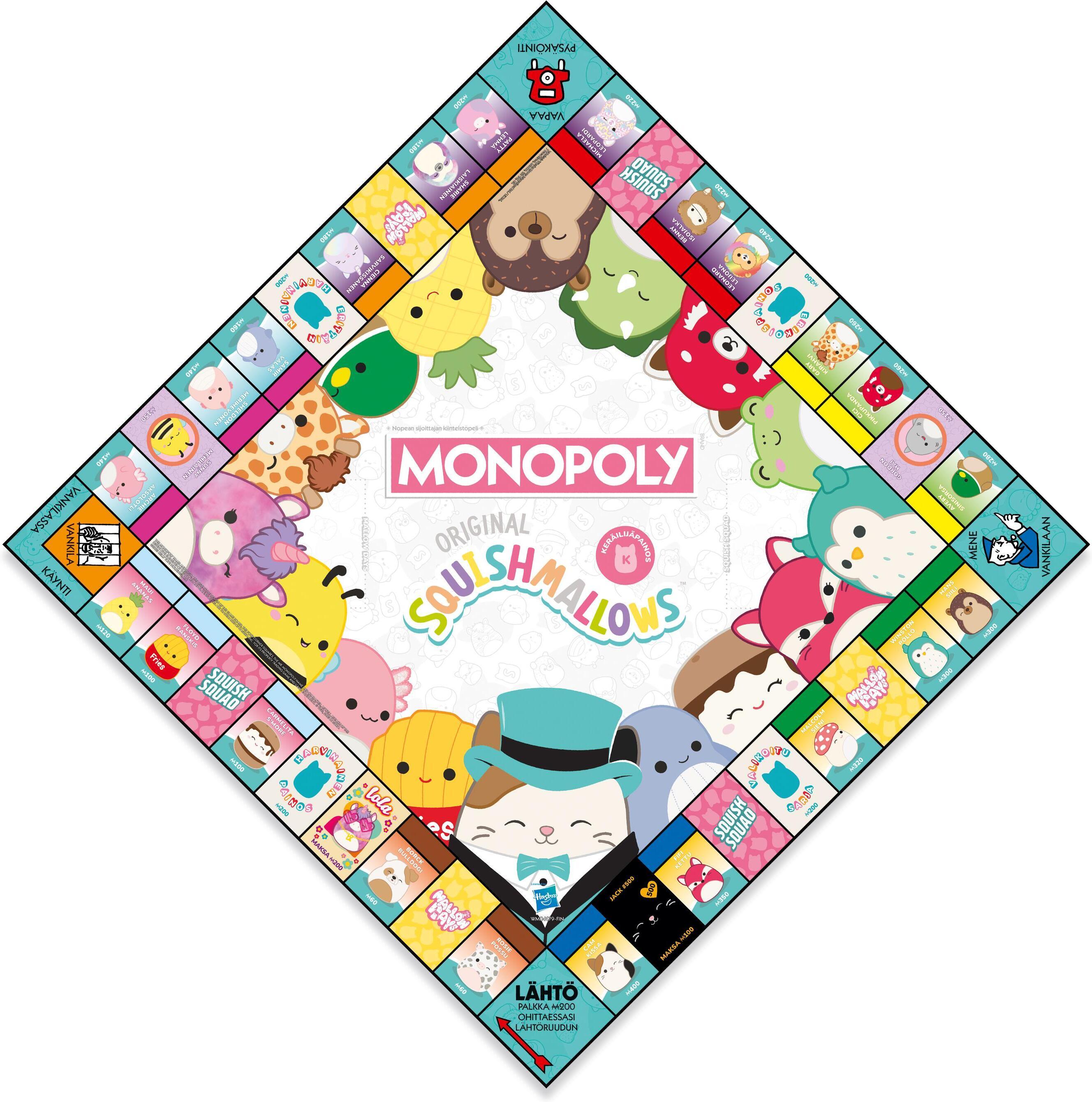 Monopoly Squishmallows -lautapeli