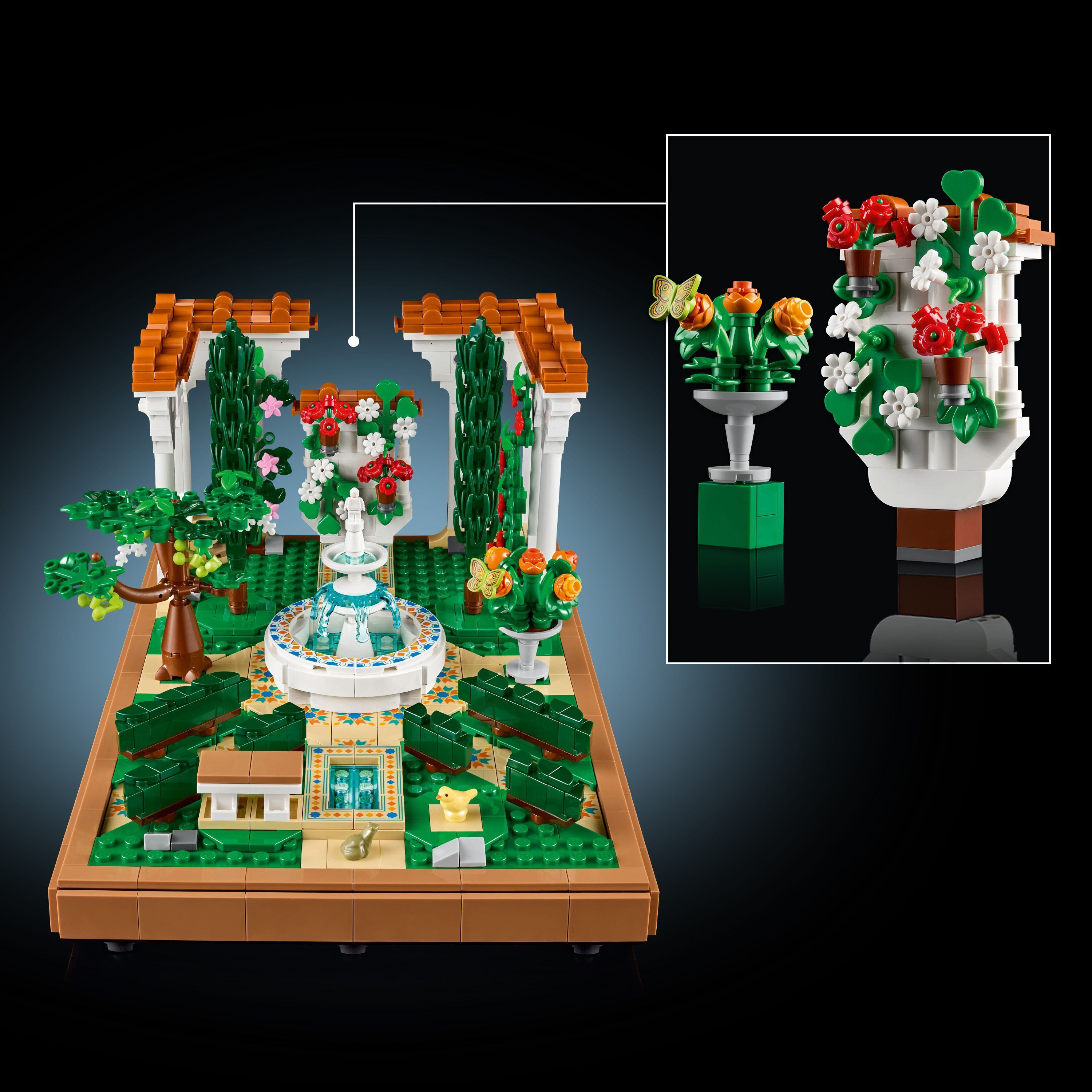 LEGO Icons 10359 – Puutarha ja suihkulähde