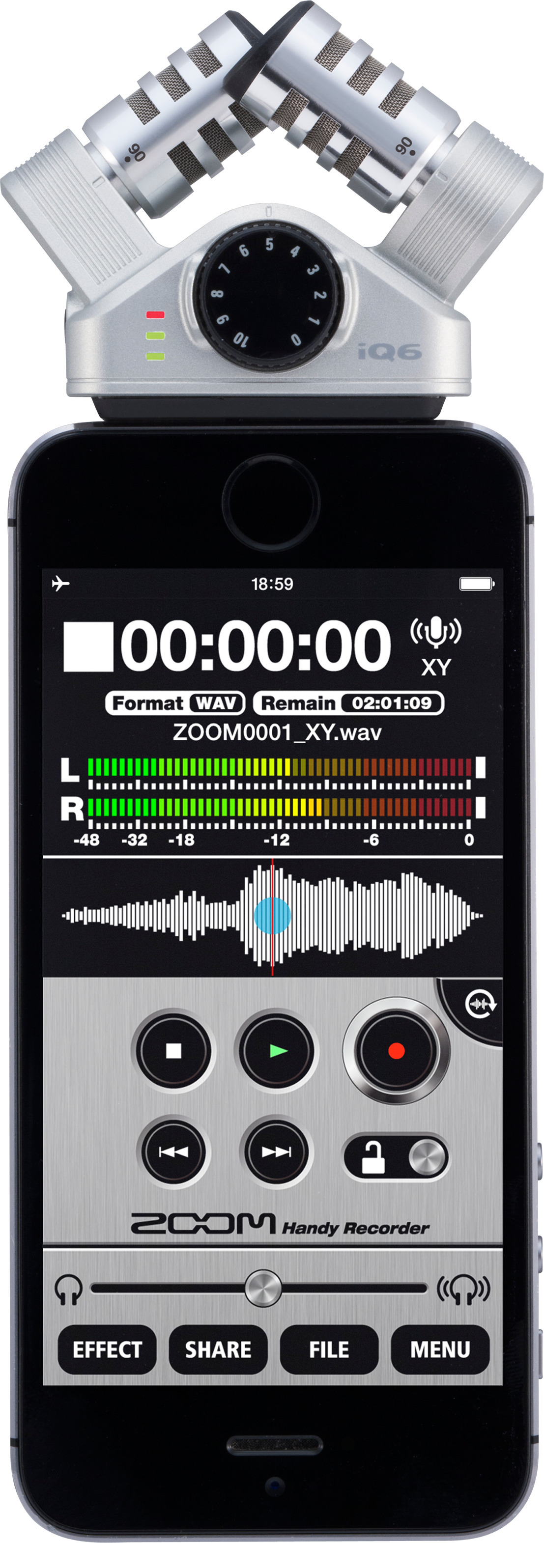Zoom iQ6 -kondensaattorimikrofoni