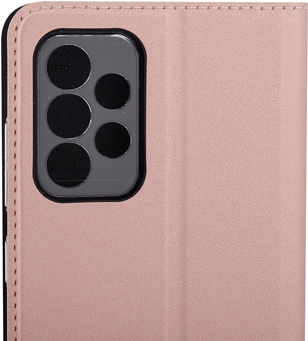 Wave BookCase -suojakotelo, Samsung Galaxy A52 / A52 5G / A52s, ruusukulta