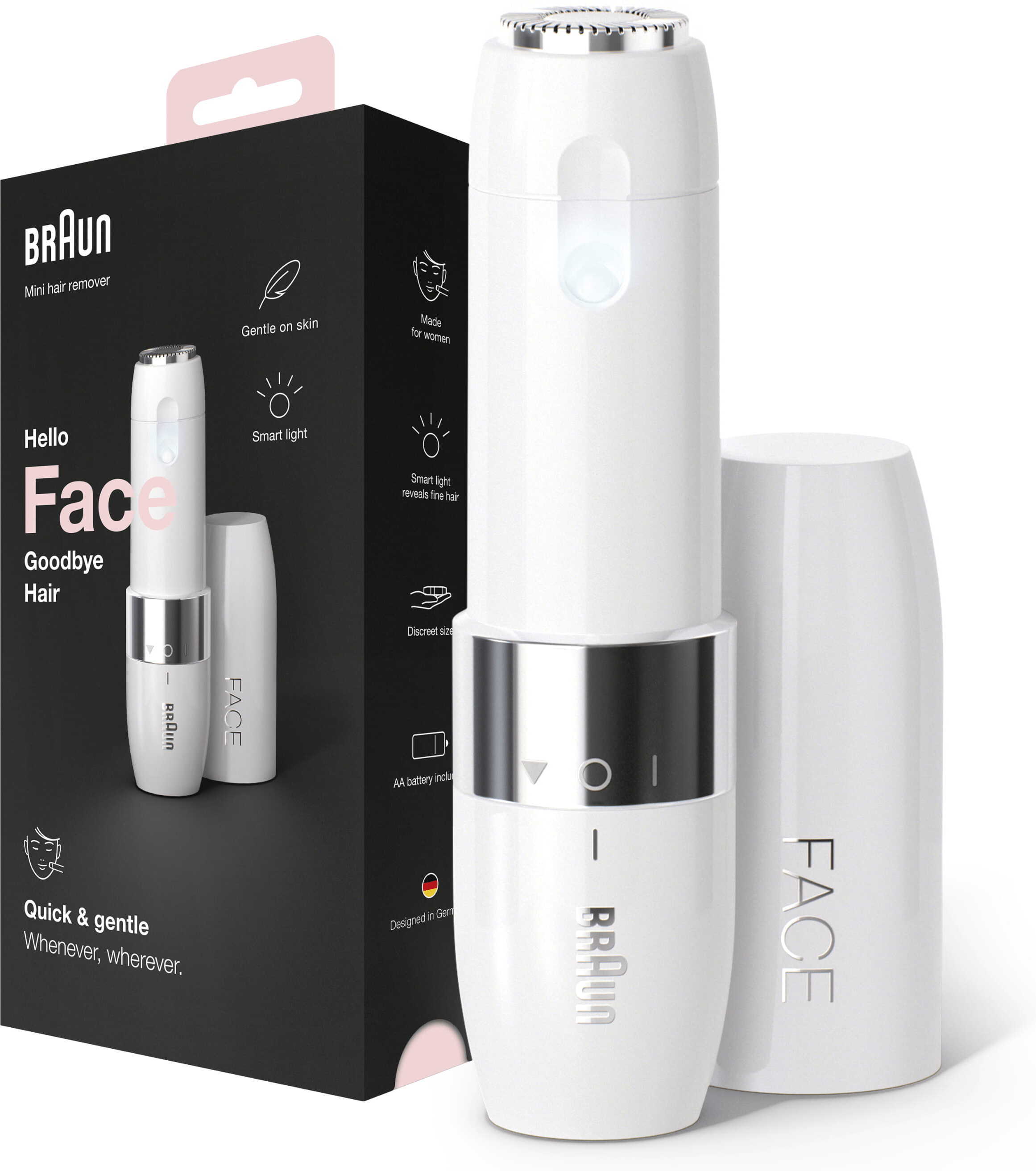Braun FS1000 Face Mini -ihokarvanpoistaja, valkoinen