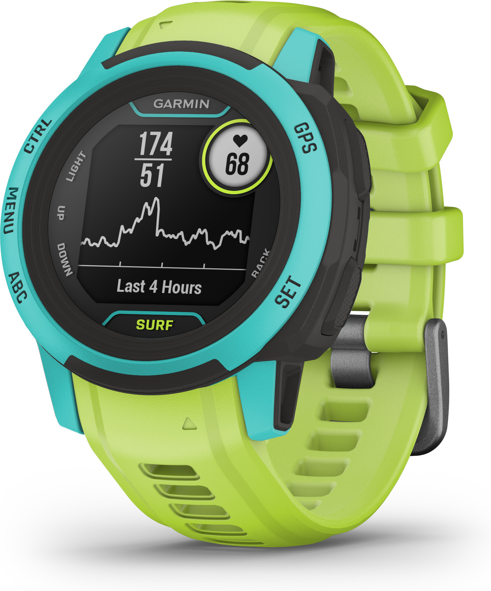 Garmin Instinct 2S Surf Edition -GPS-älykello, Waikiki
