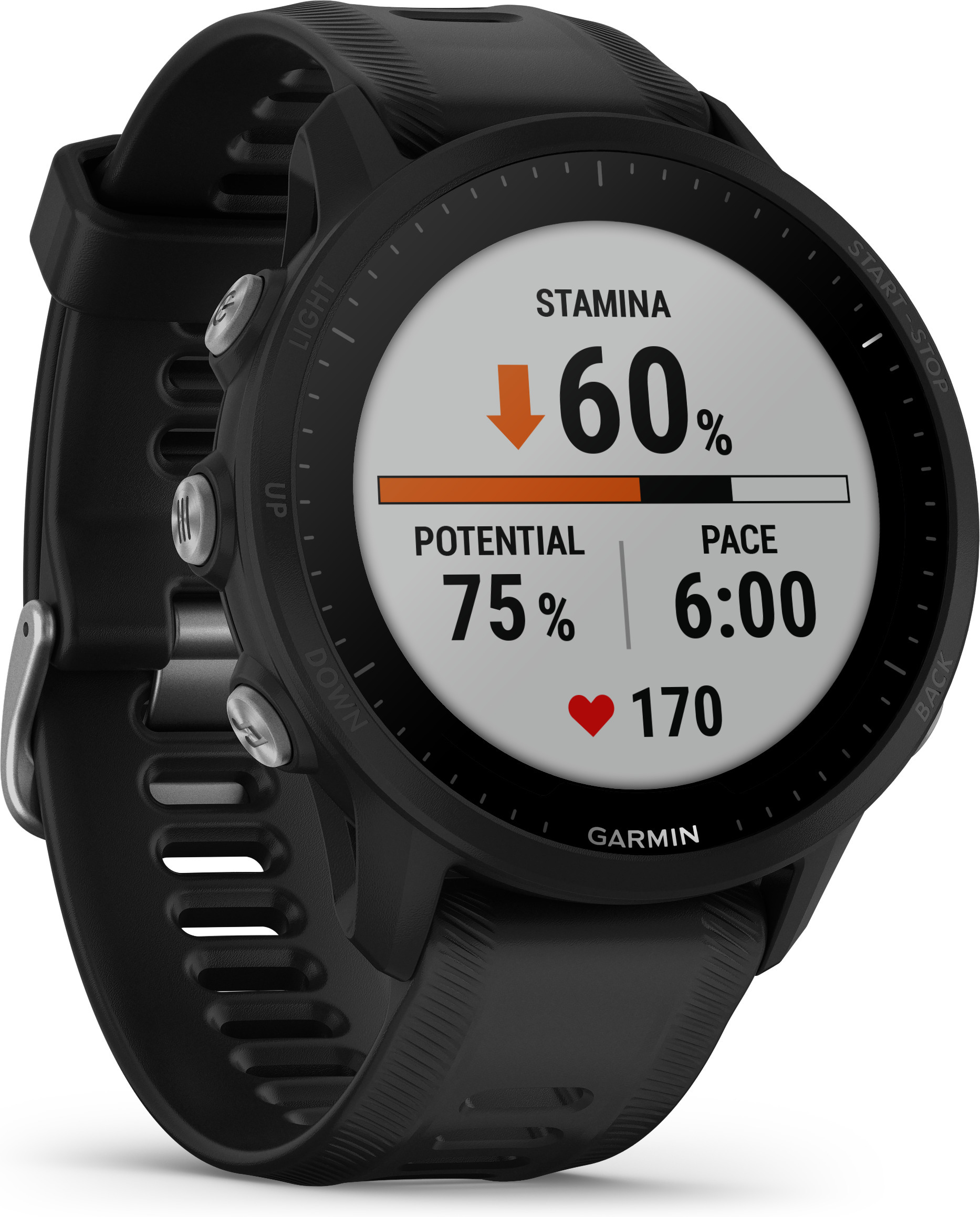 Garmin Forerunner 955 -urheilukello, musta