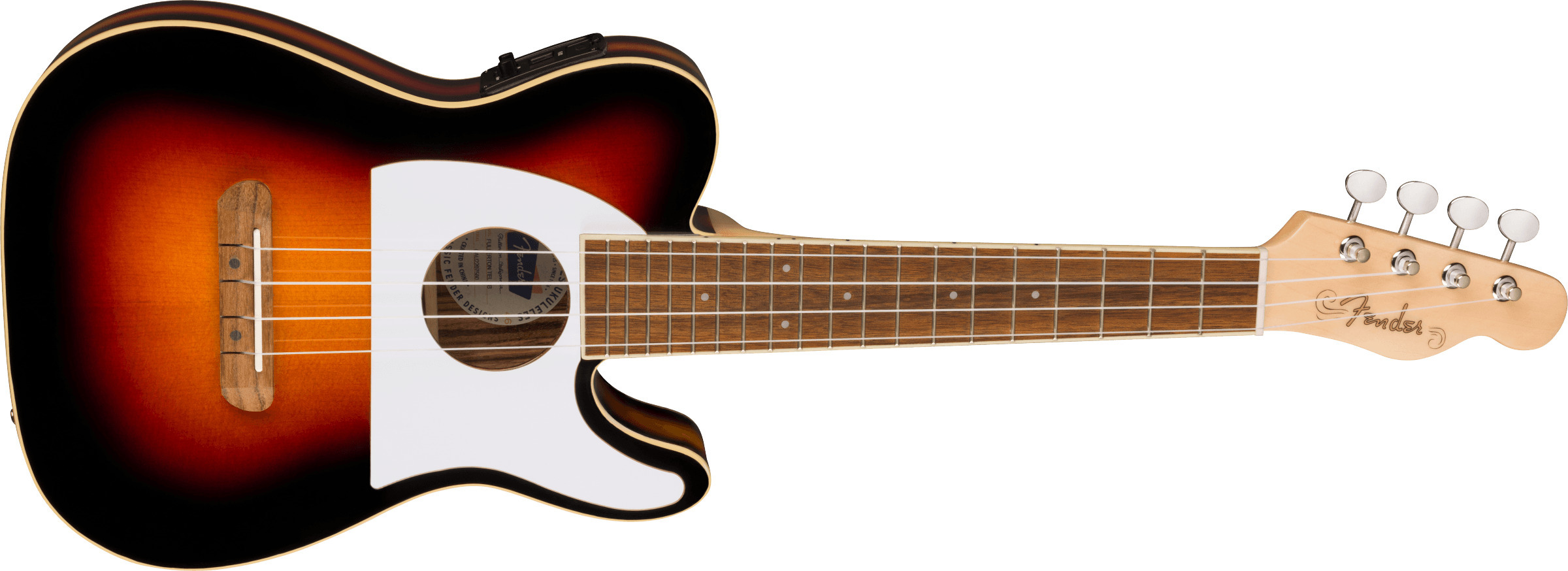 Fender Fullerton Telecaster -elektroakustinen ukulele, 2-Color Sunburst