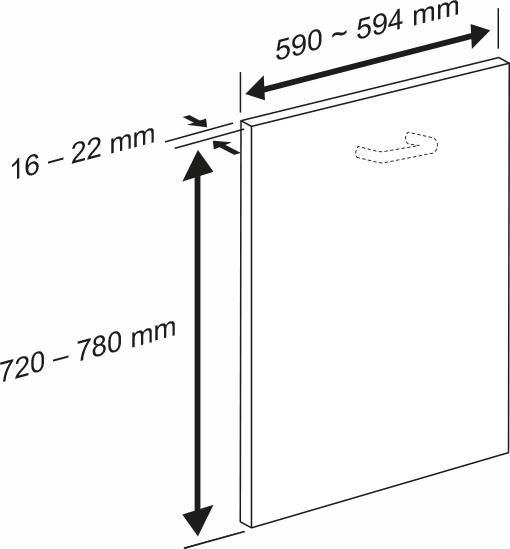 LG DB475TXS astianpesukone, integroitava