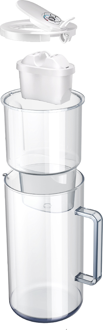 Aquaphor Maxfor+ vedensuodatuskannu, 2,5l, lasinen