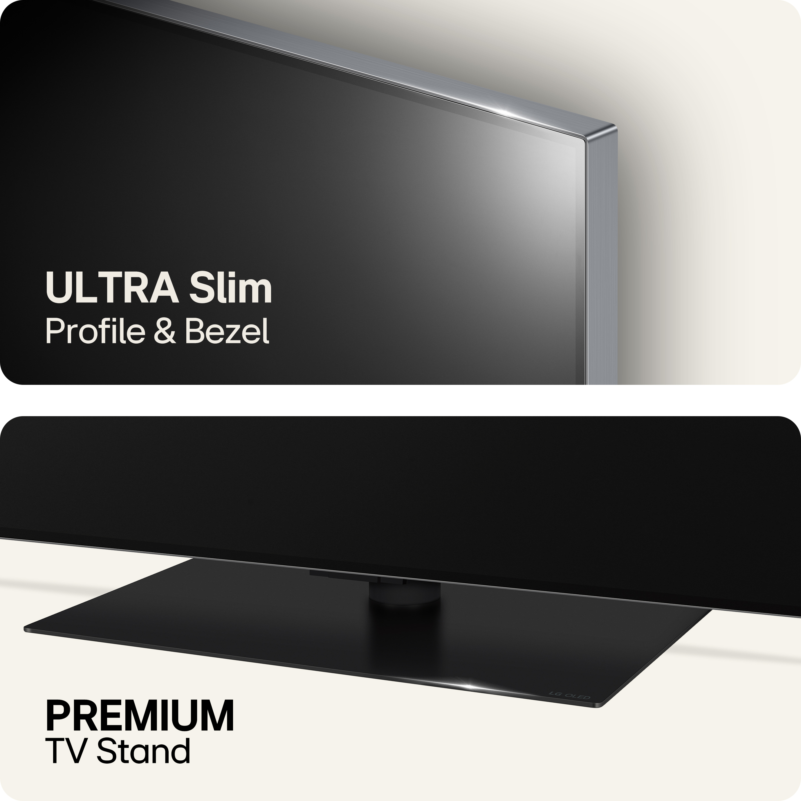 LG 55'' OLED evo G4 – 4K TV jalustalla