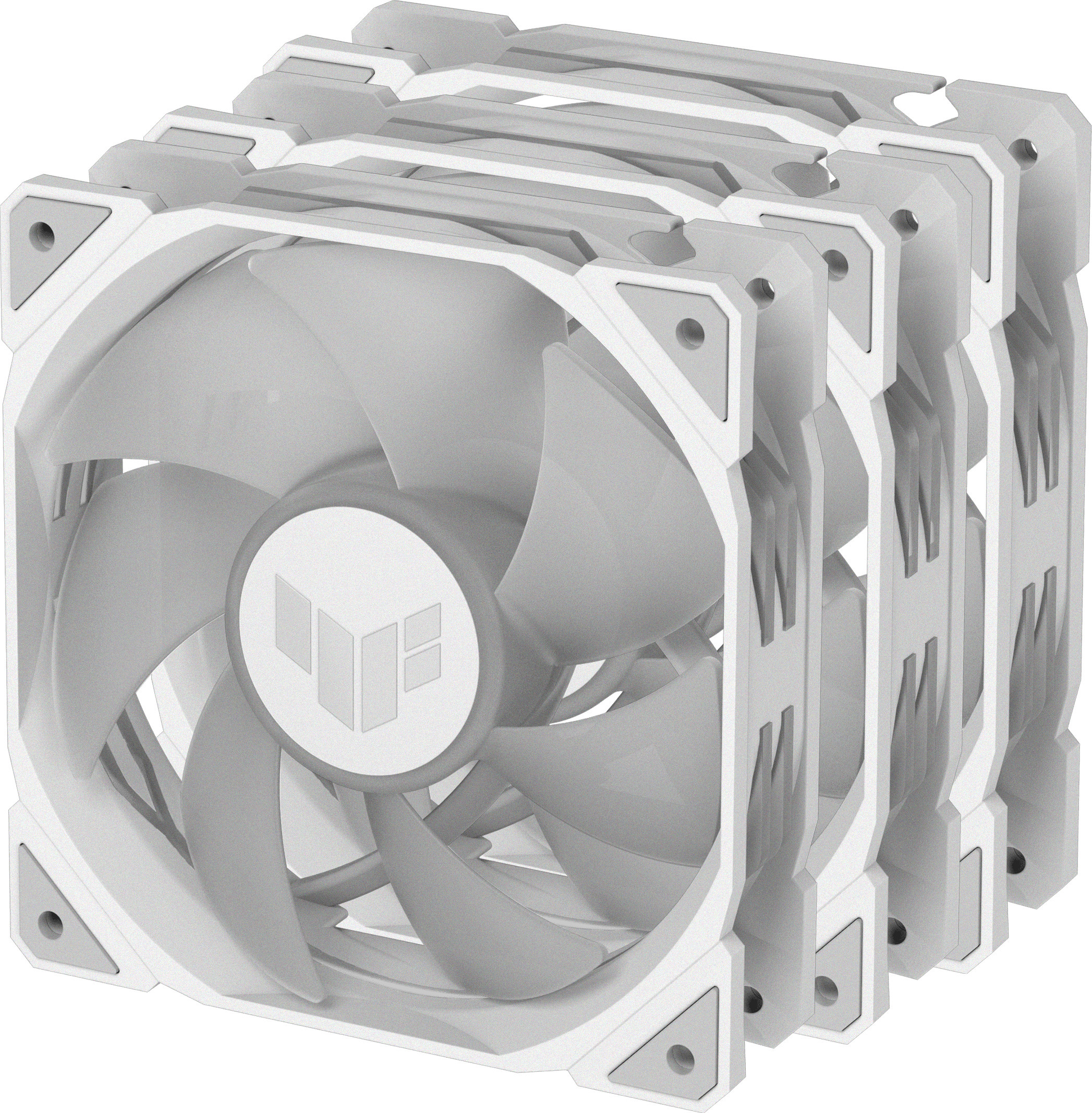 Asus TUF Gaming TR 120 ARGB PWM -tuuletin, 120 mm, valkoinen, 3-pack