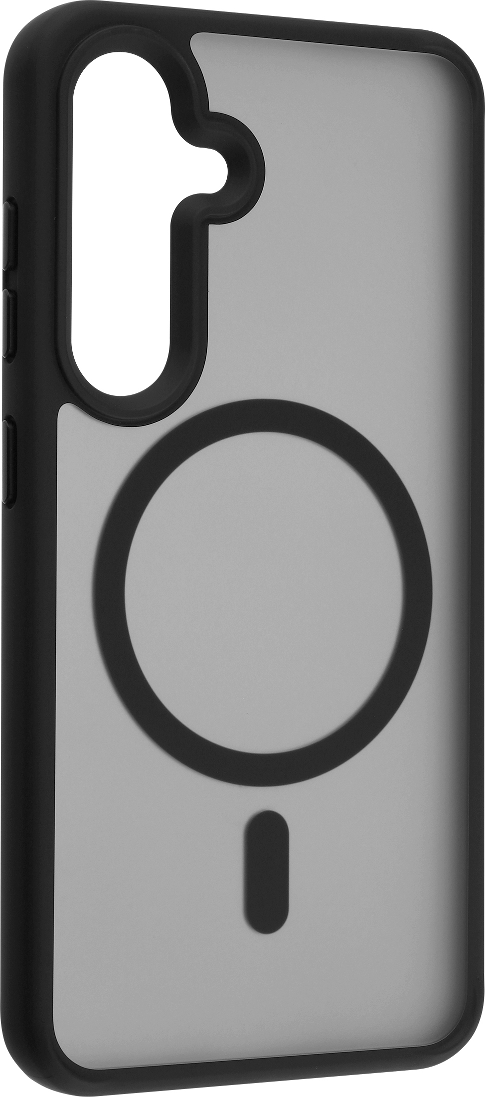 FoneKit Magneettinen Soft Touch -suojakuori, Samsung Galaxy S24, musta/harmaa