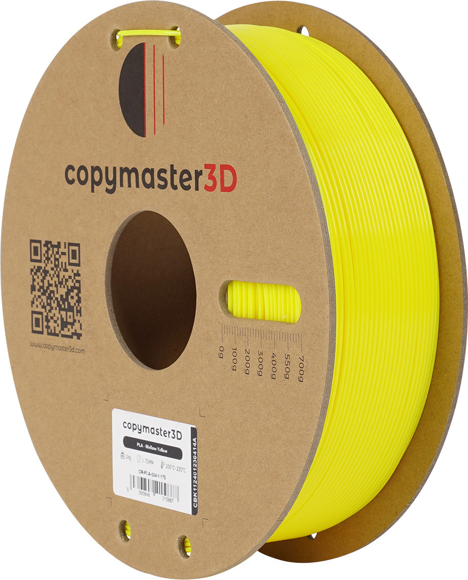 Copymaster3D PLA -filamentti 3D -tulostimeen, 1.75 mm, keltainen