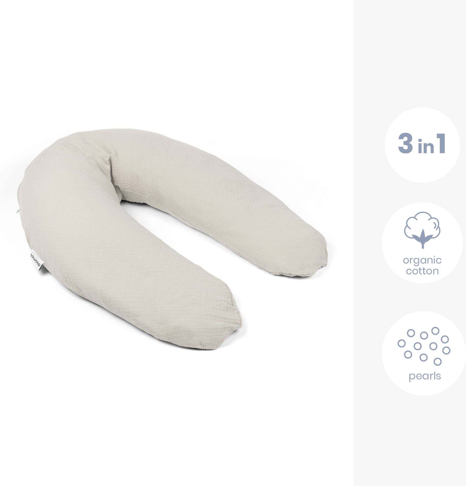 Doomoo Comfy Big -imetys- ja tukityyny, tetra almond