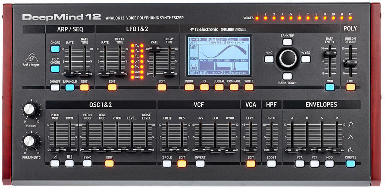 Behringer Deepmind 12D -analoginen syntetisaattori