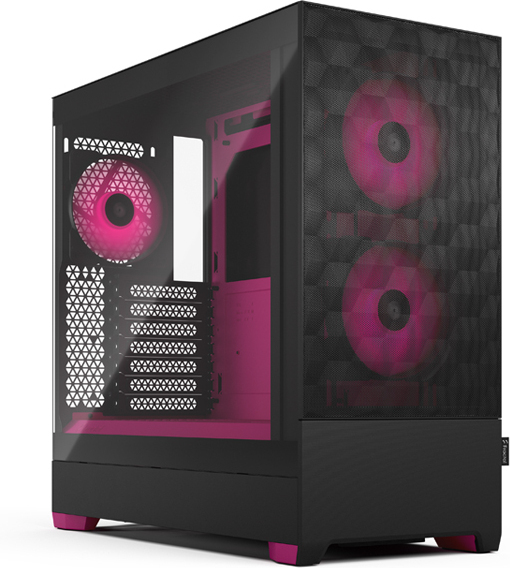 Fractal Design Pop Air RGB Magenta Core TG ATX-kotelo ikkunalla, musta/magenta