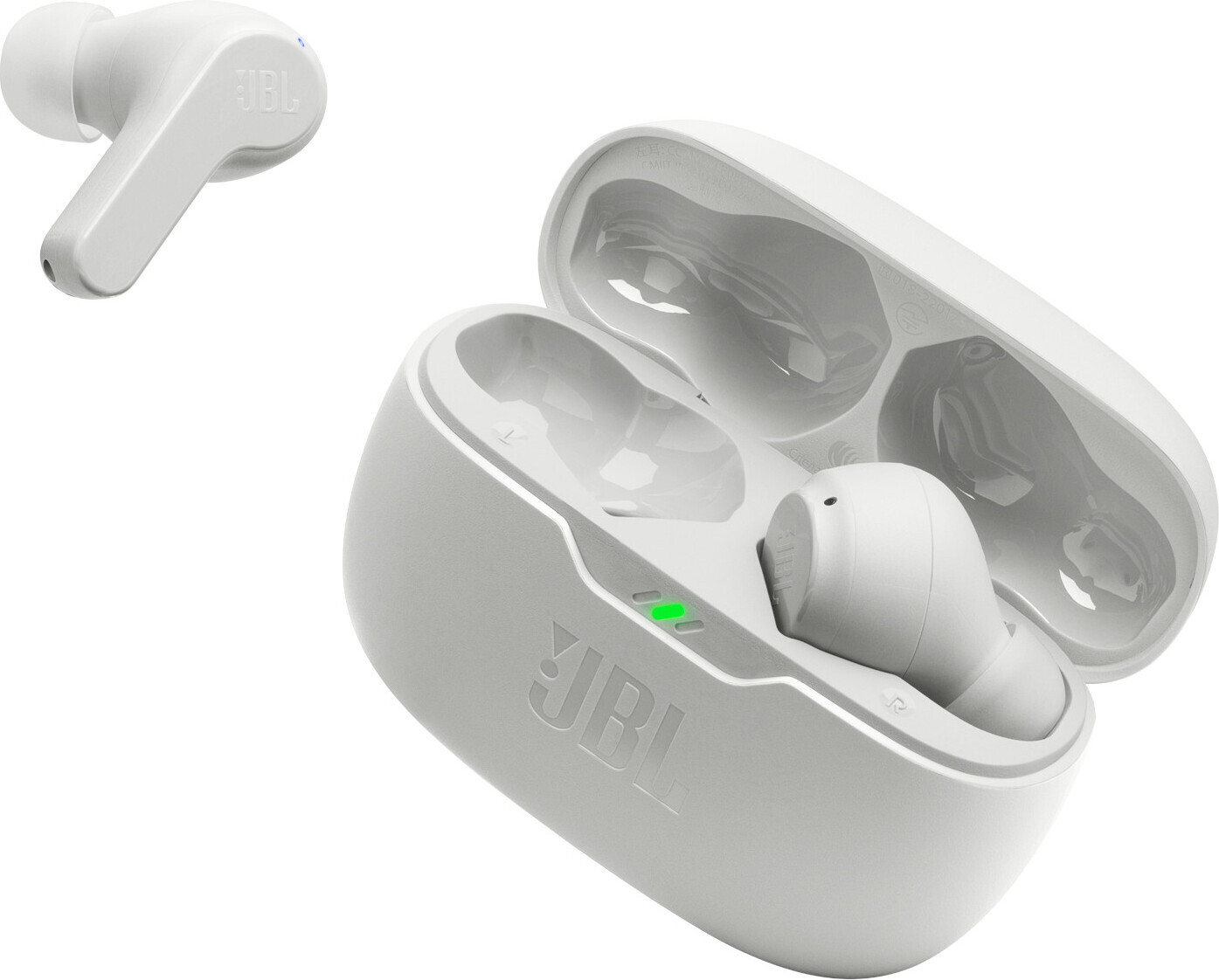JBL Wave Beam -nappikuulokkeet, valkoinen