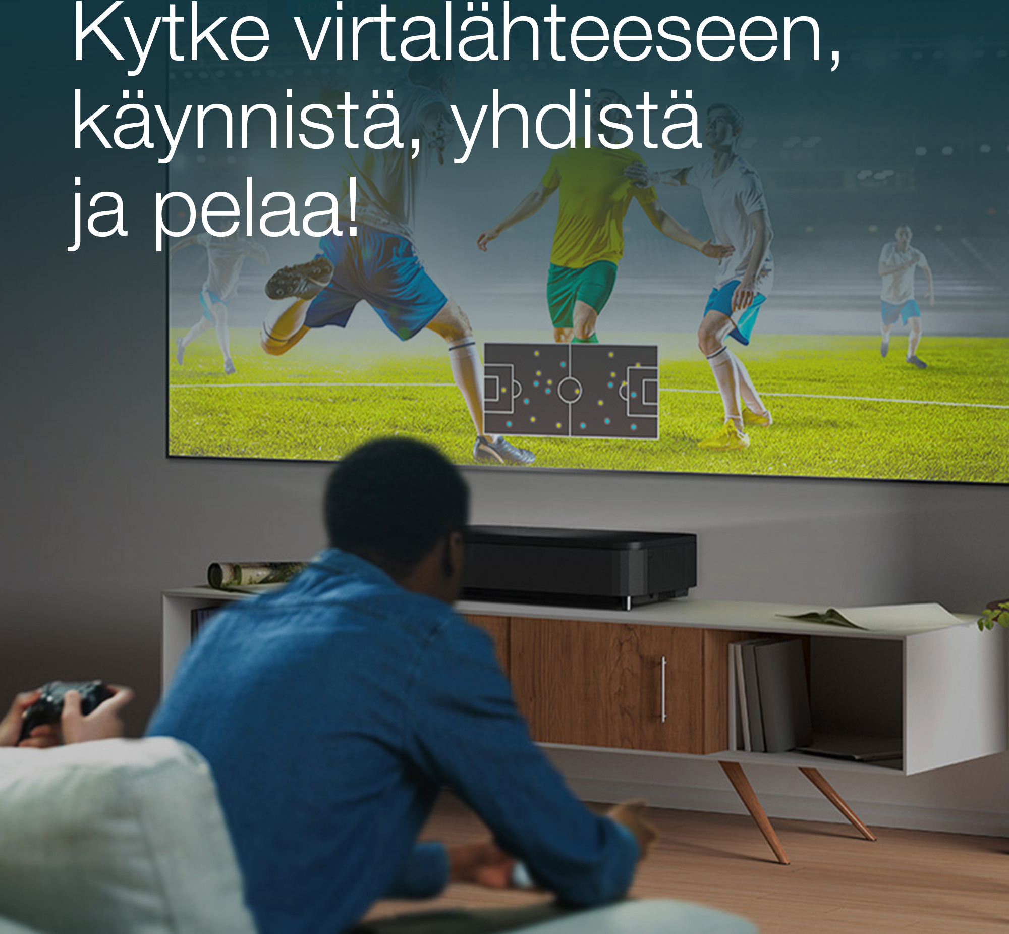 Epson EH-LS800B 4K PRO-UHD -älylaserprojektori, lähiheijastus, musta