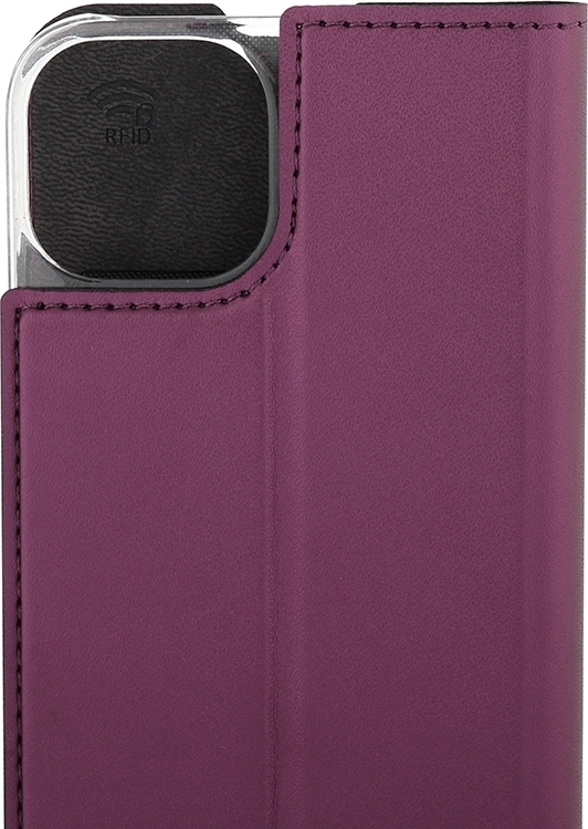 Wave BookCase -suojakotelo, iPhone 14, Smoky Sangria